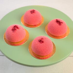 Witte chocolade roomijs | frambozen sorbet | witte chocolade ganache